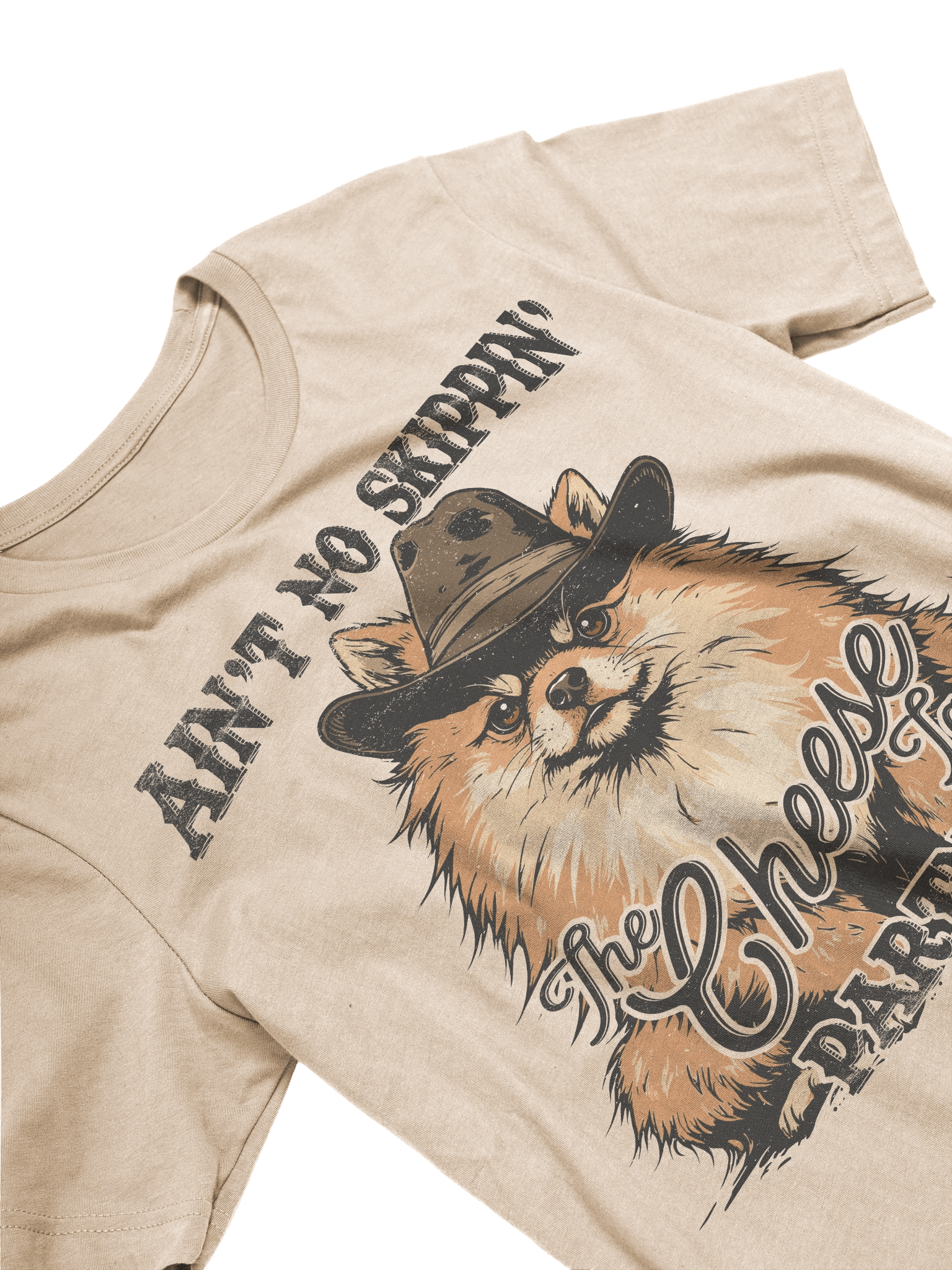 Funny Cheese Tax Sheriff Pomeranian Bella T-Shirt product image (1)