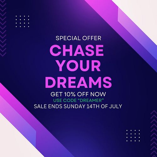 Happy July Everyone! The ✨Chase Your Dreams✨ Merch Collection is 🔴ON SALE NOW!!🔴

.
Get 10% off of ALL of the newest merch co...