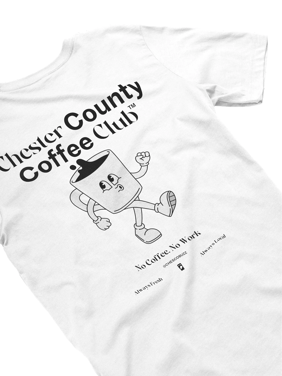 ChesCo Coffee Club Tee (White) - LIMITED product image (4)