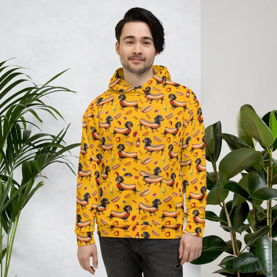 Dachshund Delight All-Over Hoodie (Primal) product image (4)