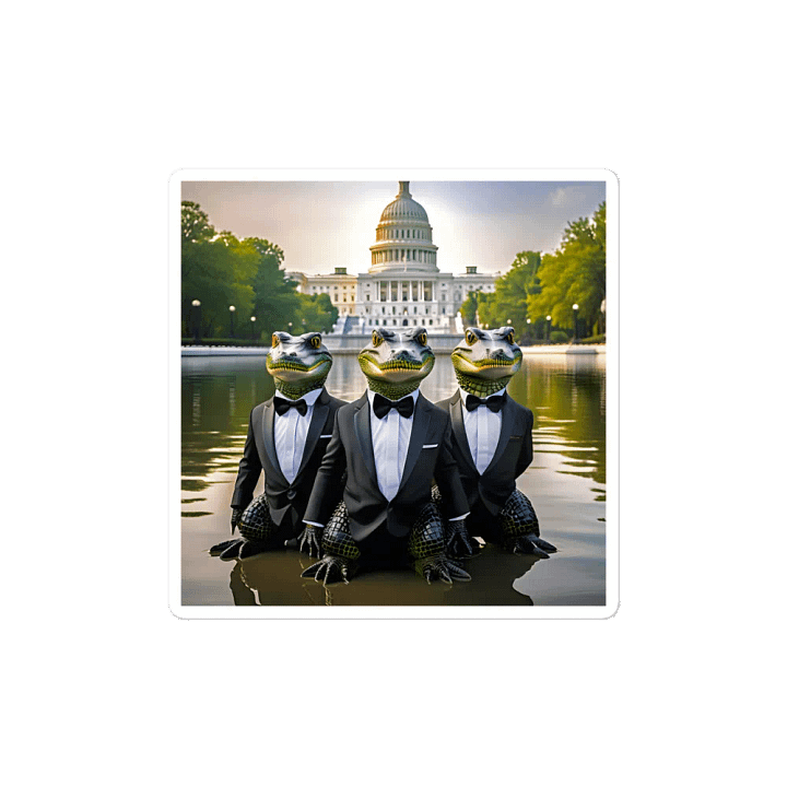 Alligators in the Reflecting Pool Magnet product image (2)