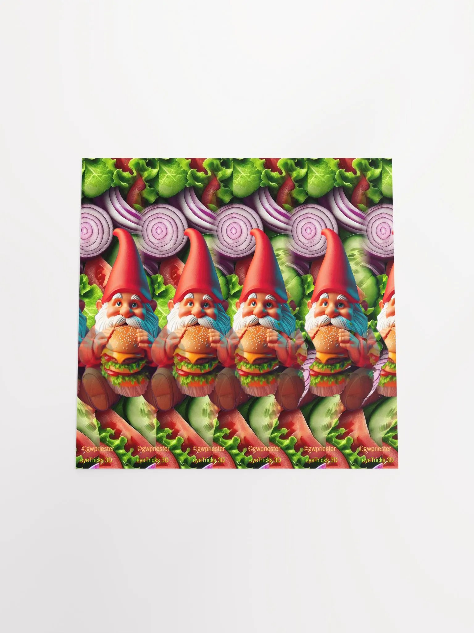 Gnome Chompsky - 3D Stereogram Poster product image (17)
