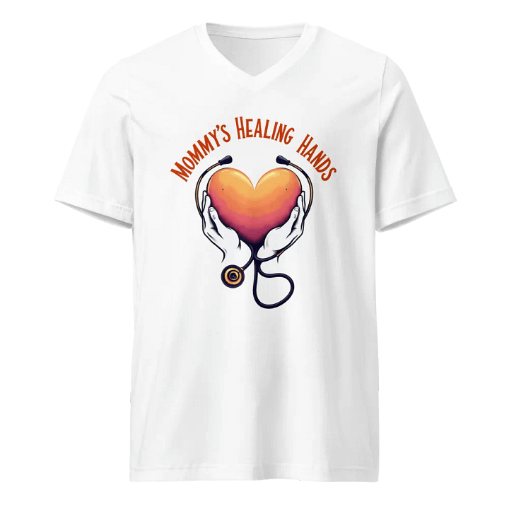 Mommy's Healing Hands V-Neck Tee product image (5)