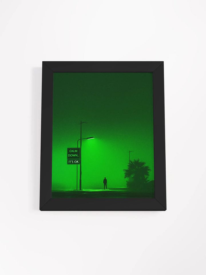 "Calm down, Its OK" Framed Poster product image (10)