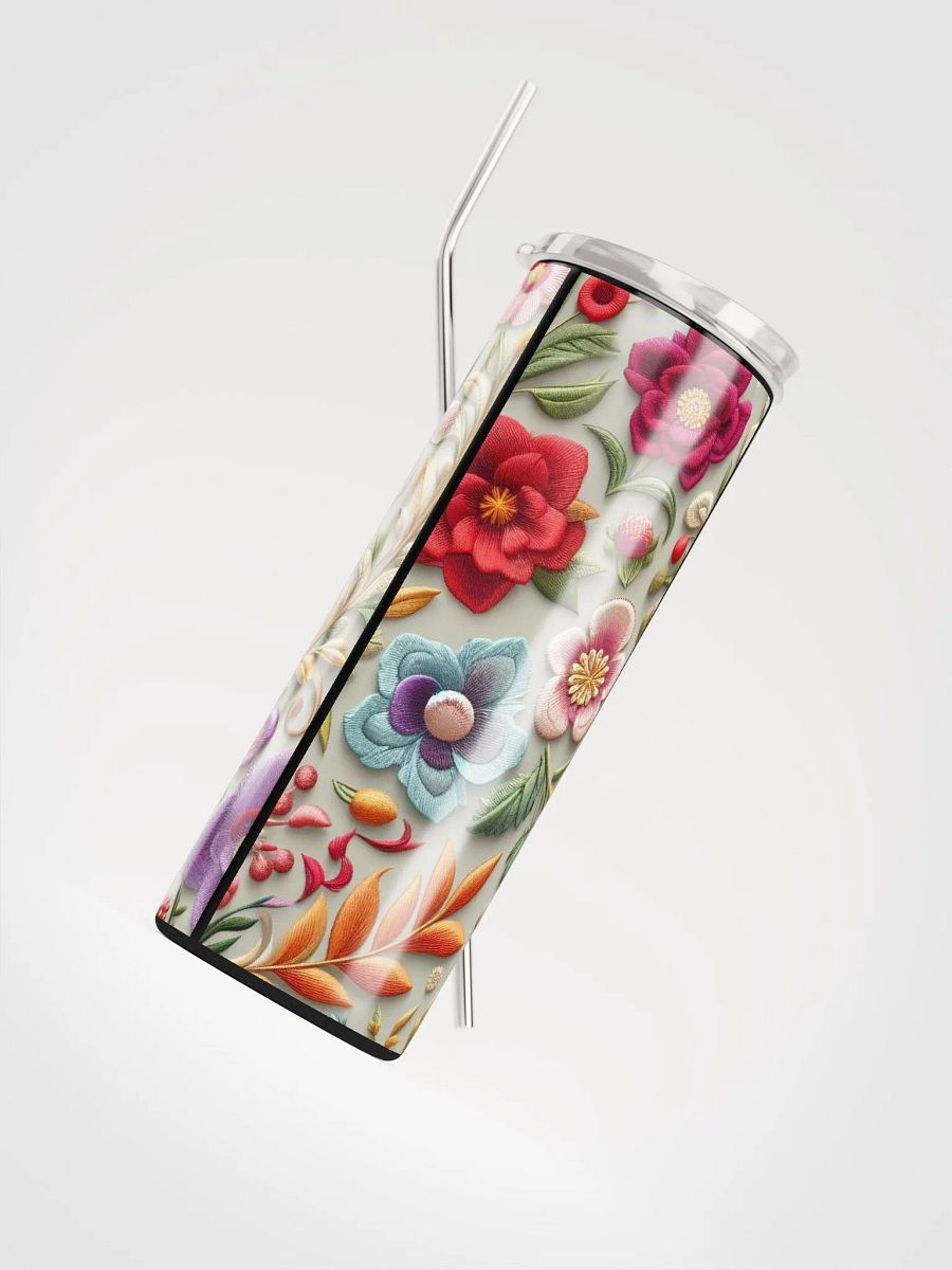 Floral Bliss Stainless Steel Tumbler - Stylish Eco-Friendly Sipping product image (4)