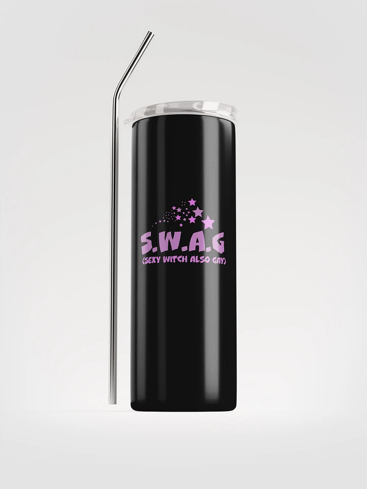 S.W.A.G. (Sexy Witch Also Gay) Metal Eco Tumbler (with eco straw) product image (1)
