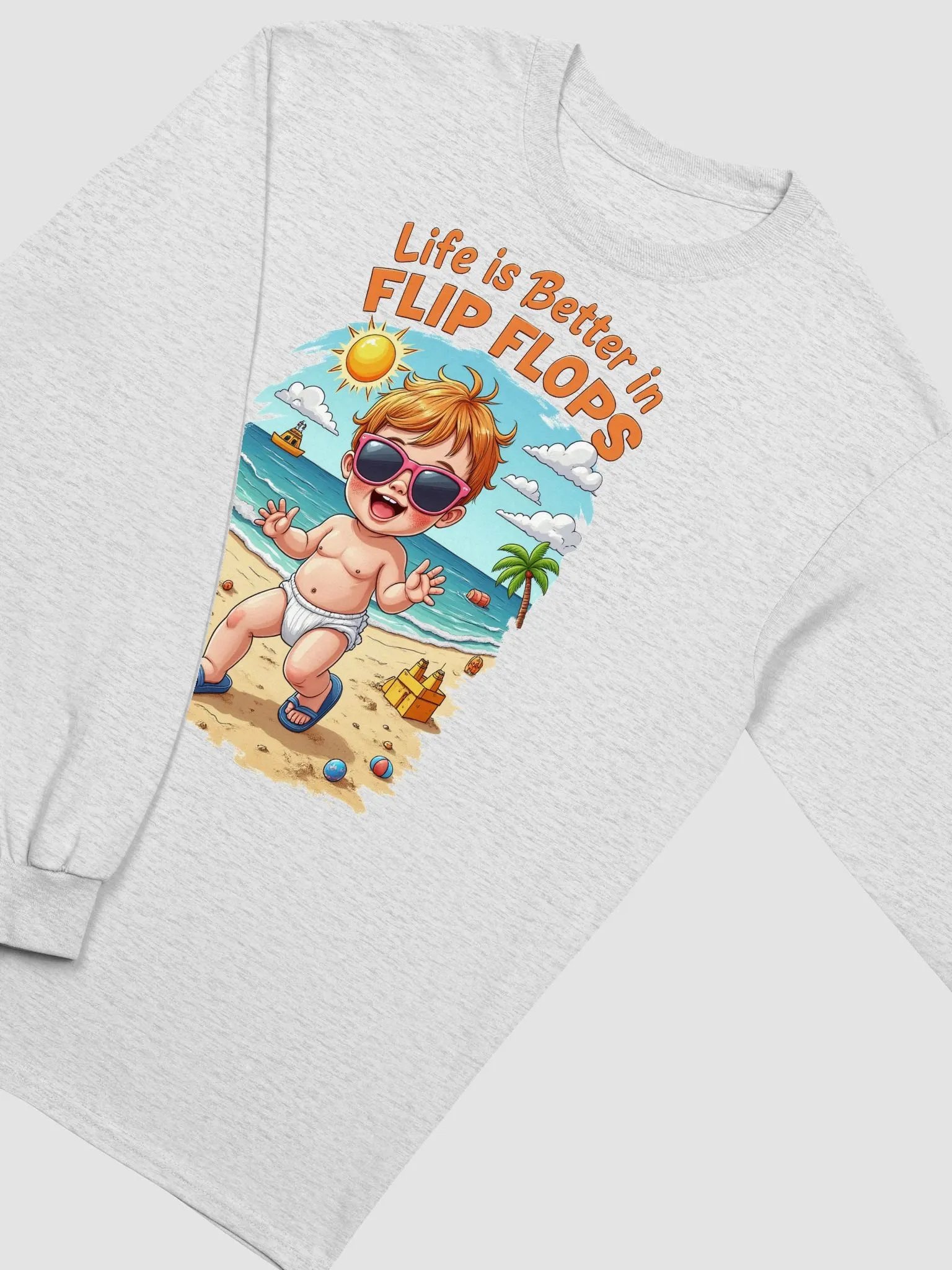 Life is Better in Flip Flops Long Sleeve Tee product image (3)