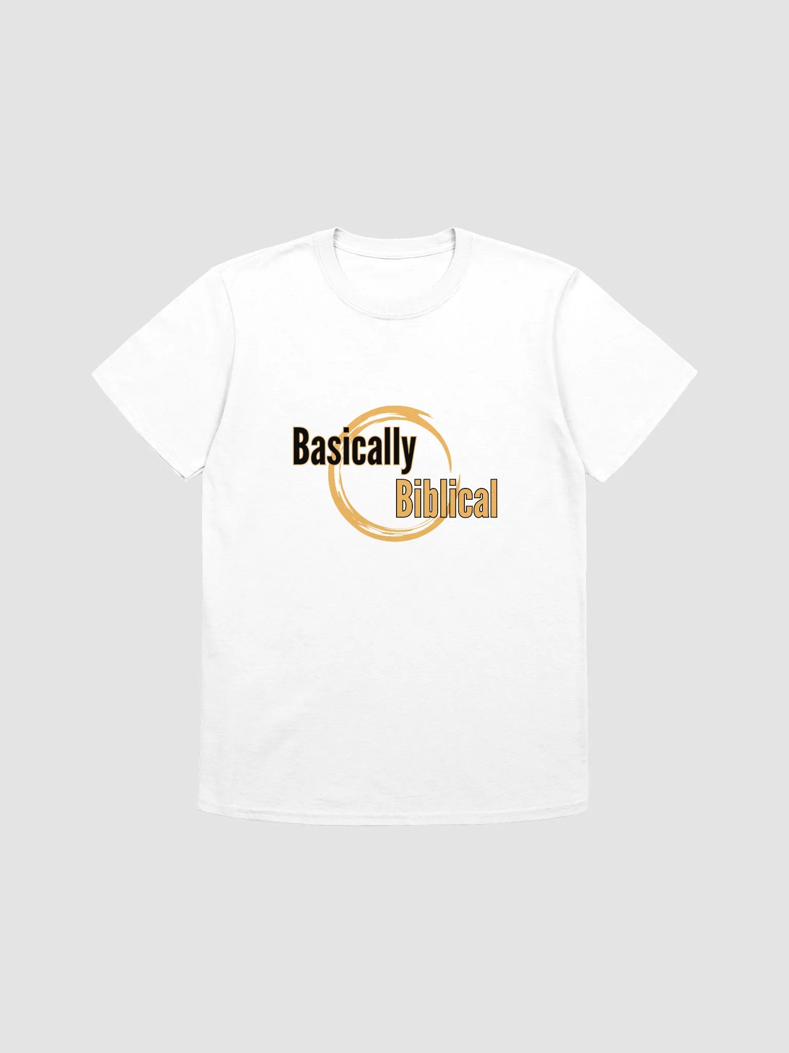 Basically Biblical Circle Logo T-Shirt (White) product image (3)