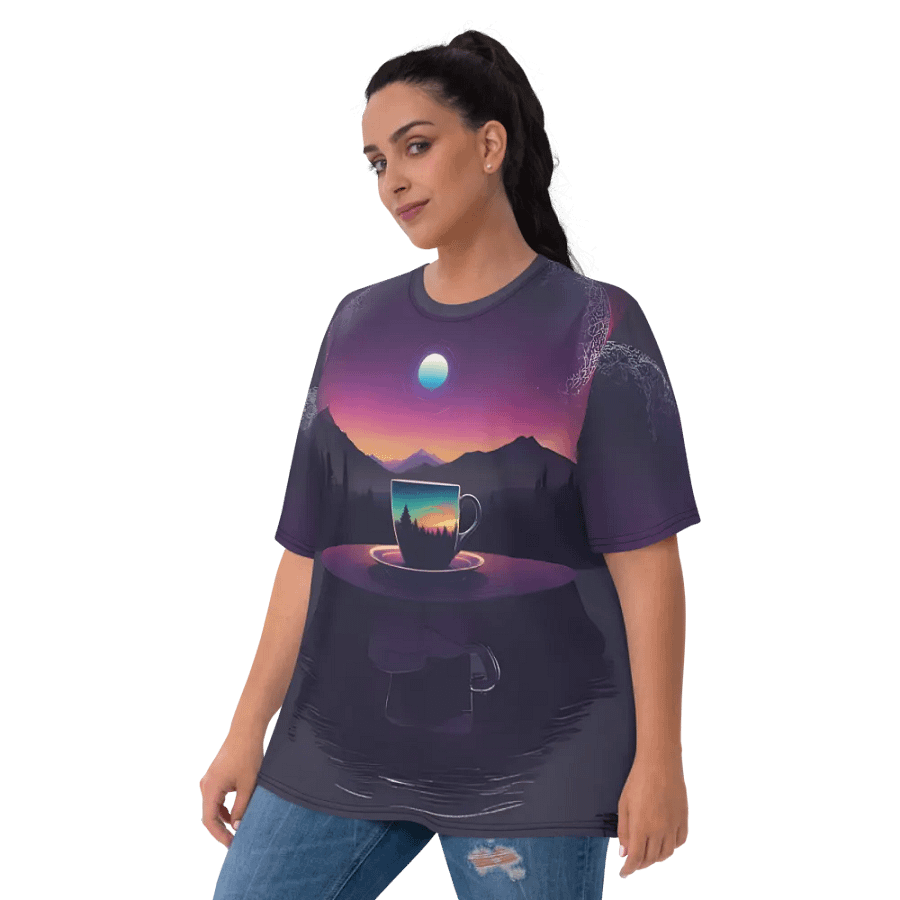 Coffee Sunset All Over Print T-shirt product image (10)