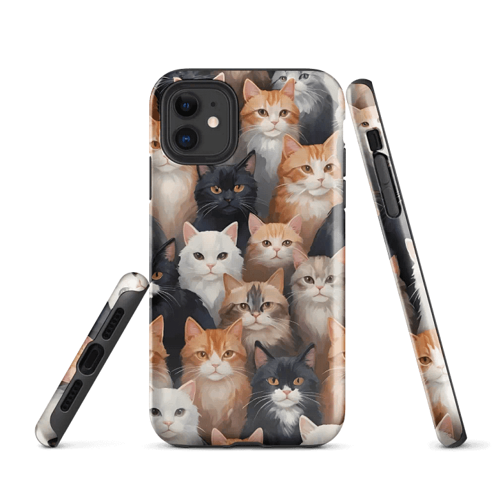 Purrfectly Adorable Cat Lovers iPhone Case product image (1)