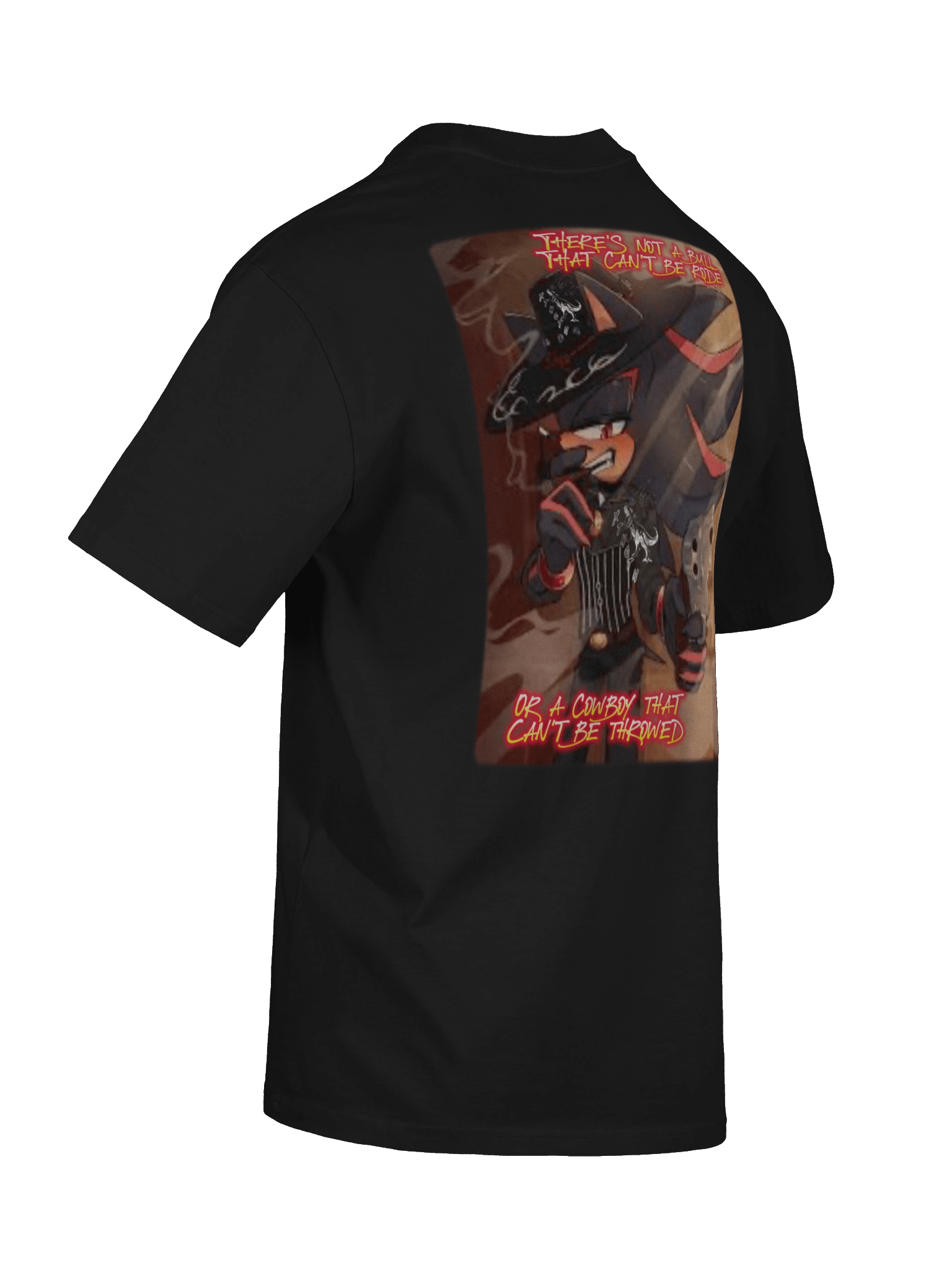 there's not a bull that cant be rode or a cowboy that cant be throwed shadow hedgehog shirt product image (9)