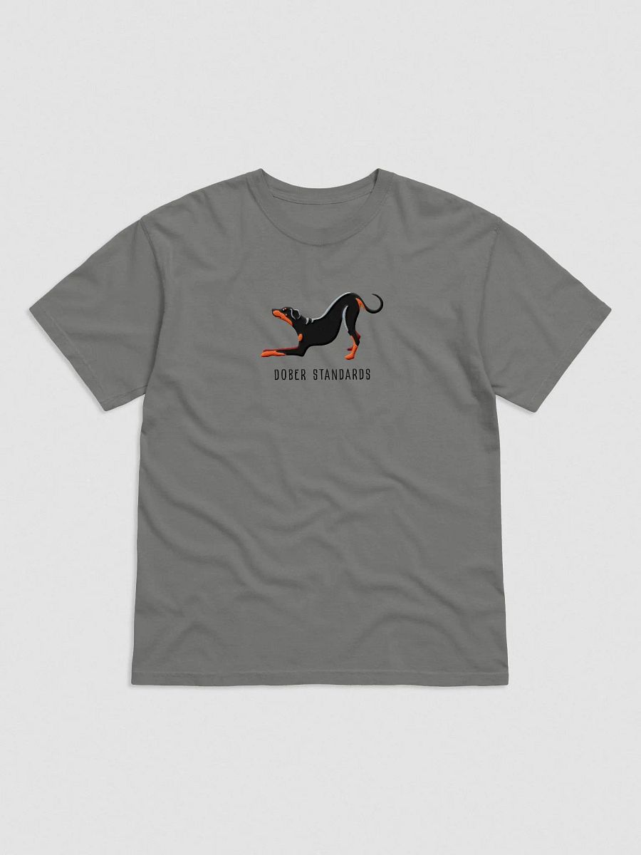 Dober Standards T-Shirt(Embroidered) of a Doberman Pinscher(Full Tail & Ears) product image (4)