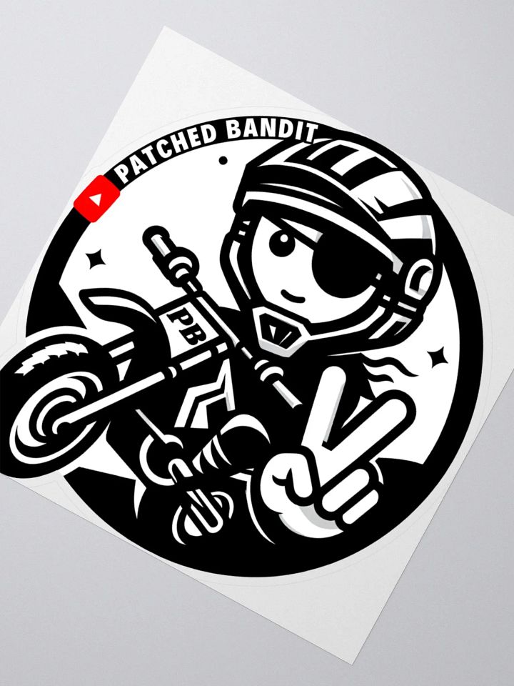 Patched Bandit Sticker product image (2)
