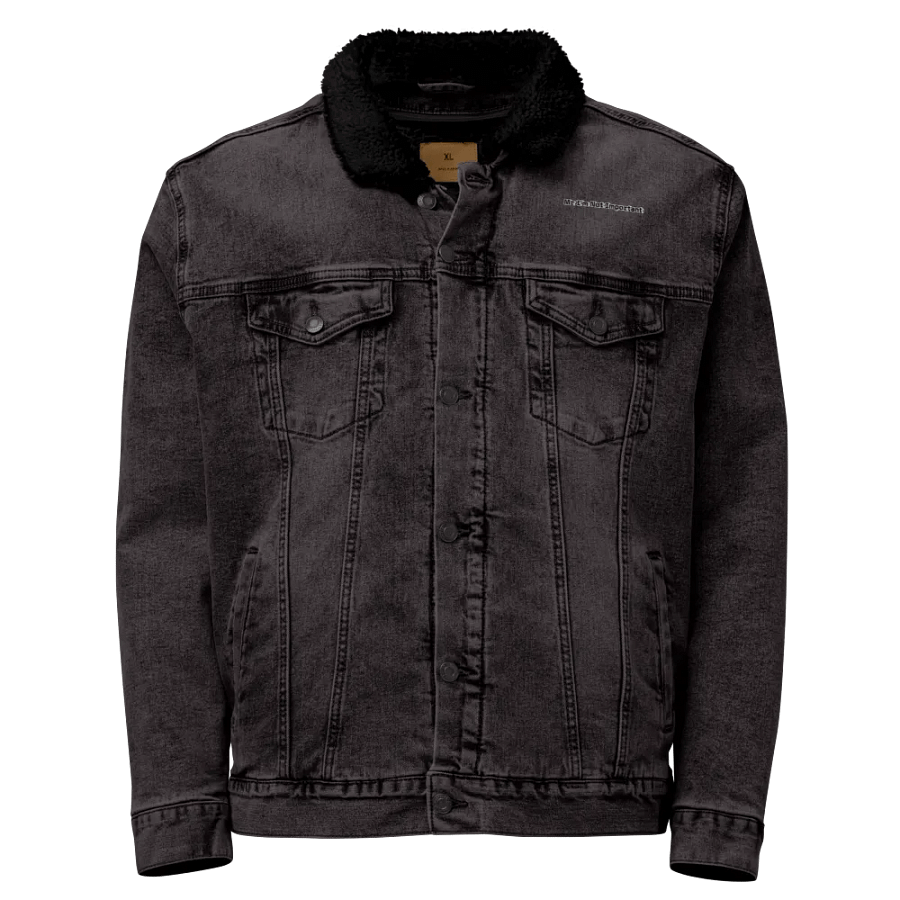 Unisex Sherpa Denim Jacket - Embroidered - Mr I'm Not Important product image (1)