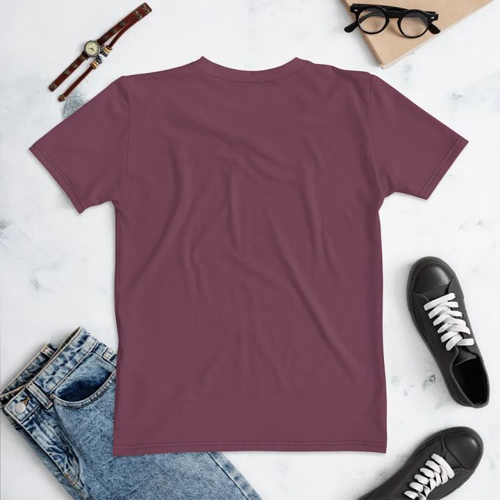 Plain Deep Purplish Red Soft Summer Women's Crewneck Polyester Heavyweight Premium T-Shirt by Treasure Pie product image (2)