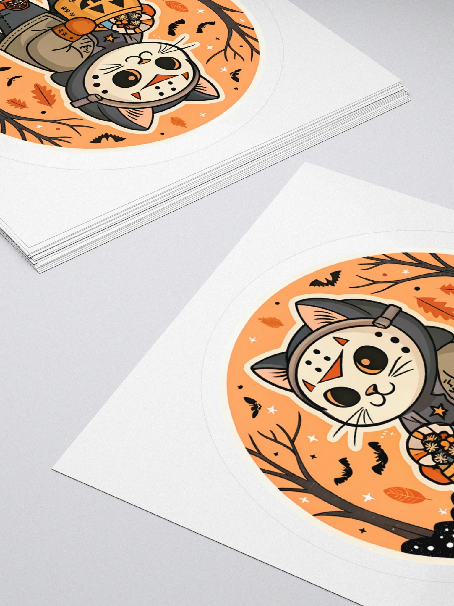 Halloween Cat Trick-or-Treat Stickers product image (12)