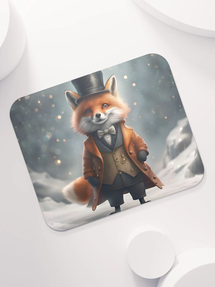 Smart Dressed Fox Mouse Pad product image (7)