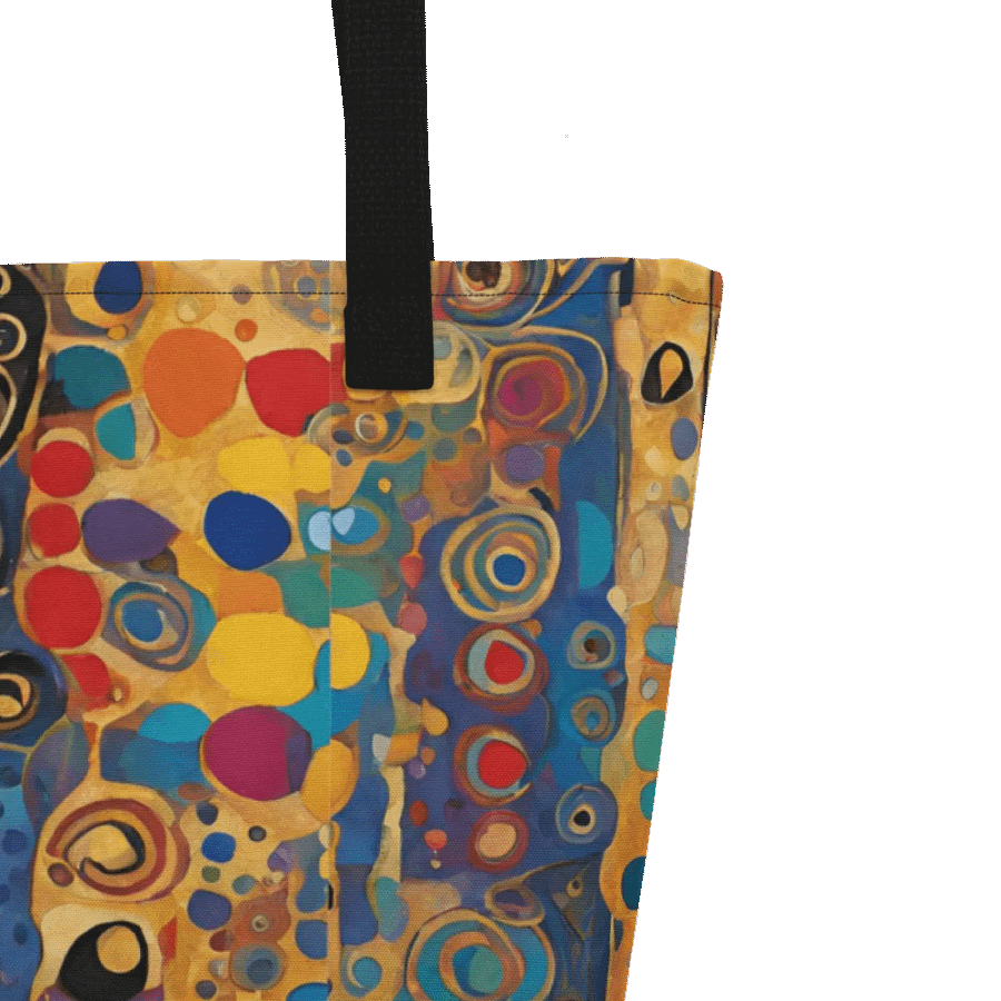 Big printed tote bag with Kadinsky inspired  design product image (9)