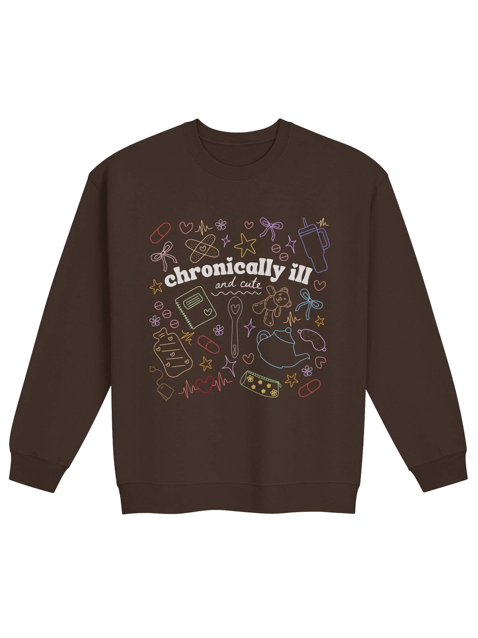 Chronically Ill and Cute Sweatshirt - Rainbow product image (10)