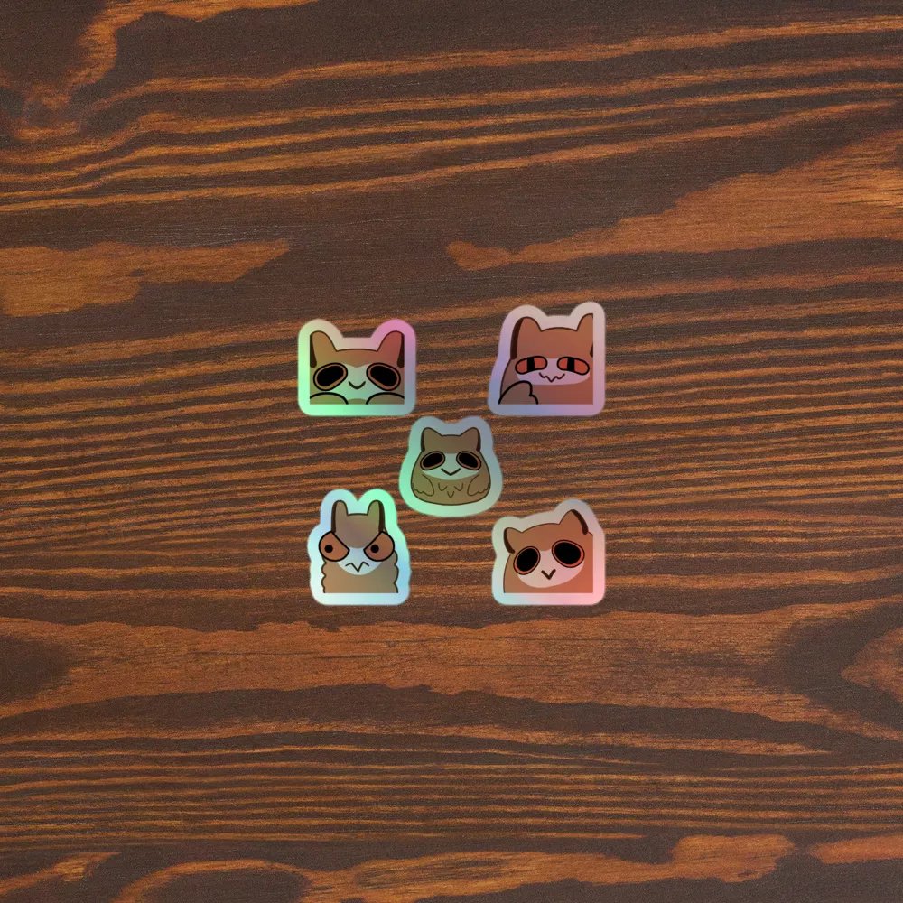 Yuni Uhu - Holographic Sticker Set product image (5)