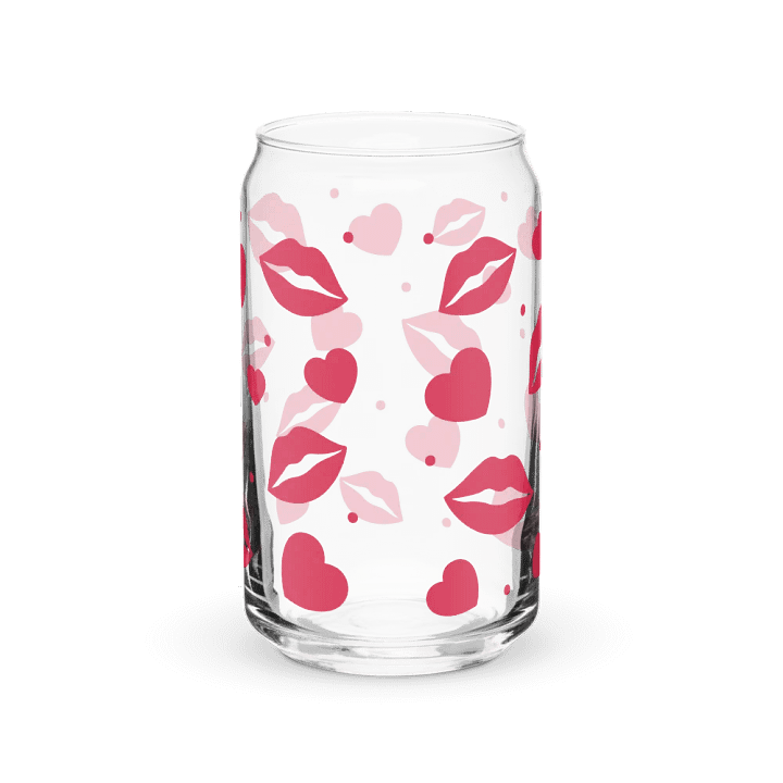 Kiss & Love Glass Tumbler with Bamboo Lid and Straw product image (6)