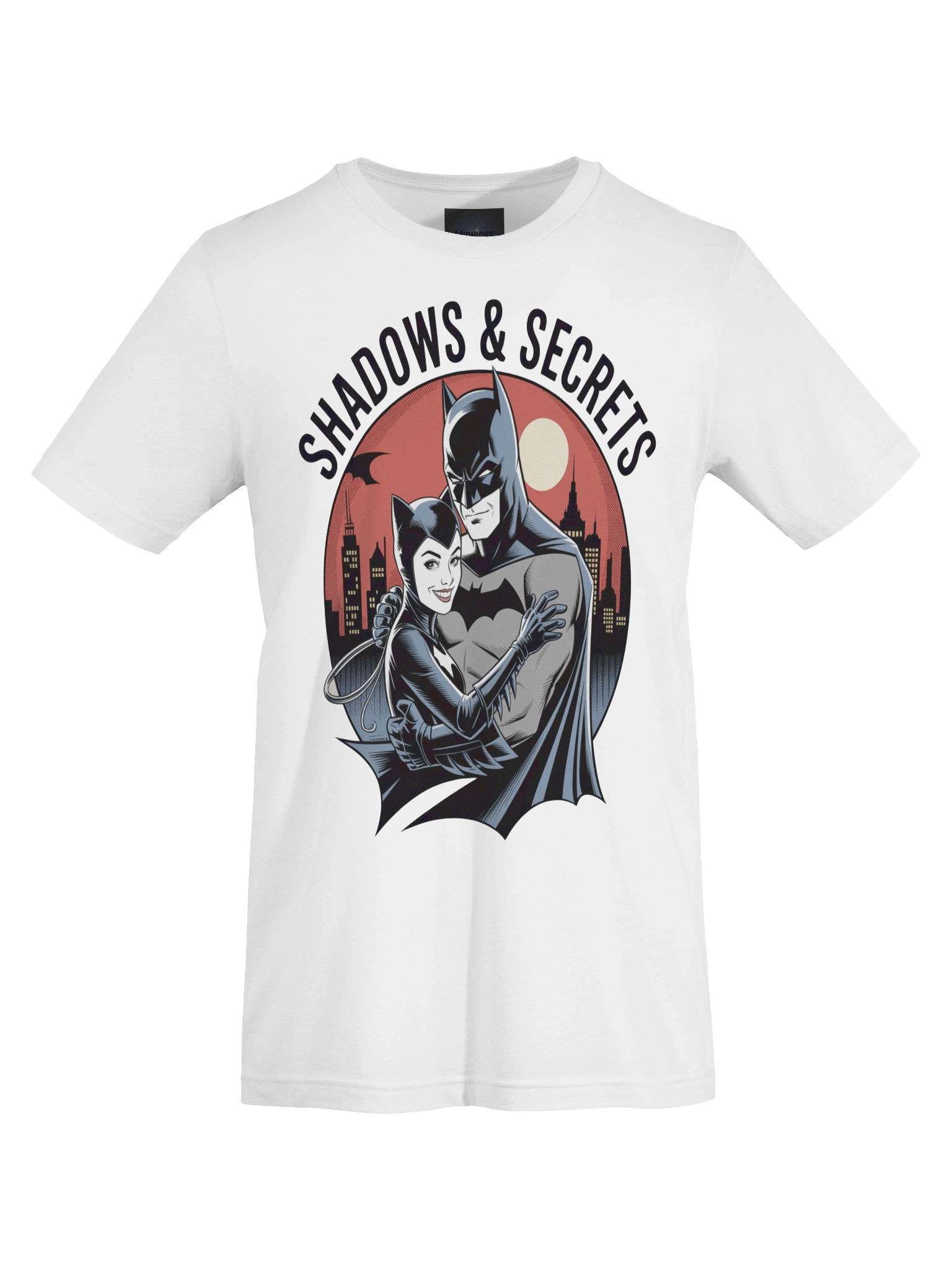 Shadows & Secrets: Batman & Catwoman Midnight Embrace T-Shirt product image (1)
