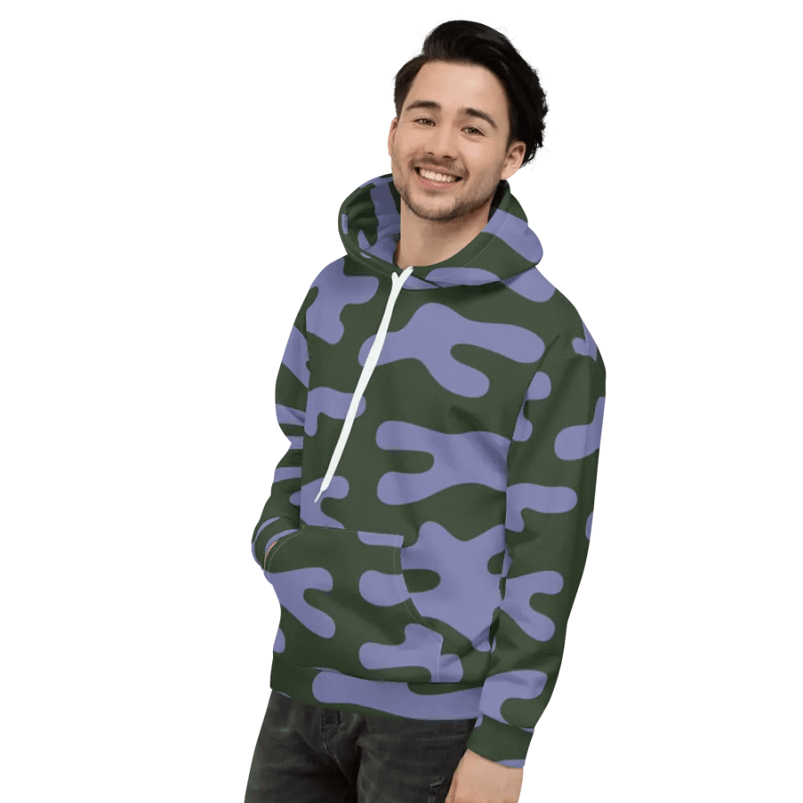 camoflauge print unisex hoodie product image (5)