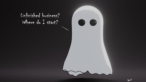 How much unfinished business do you have? What have you left unsaid? What dreams remain unfulfilled?

Maybe it's going into t...