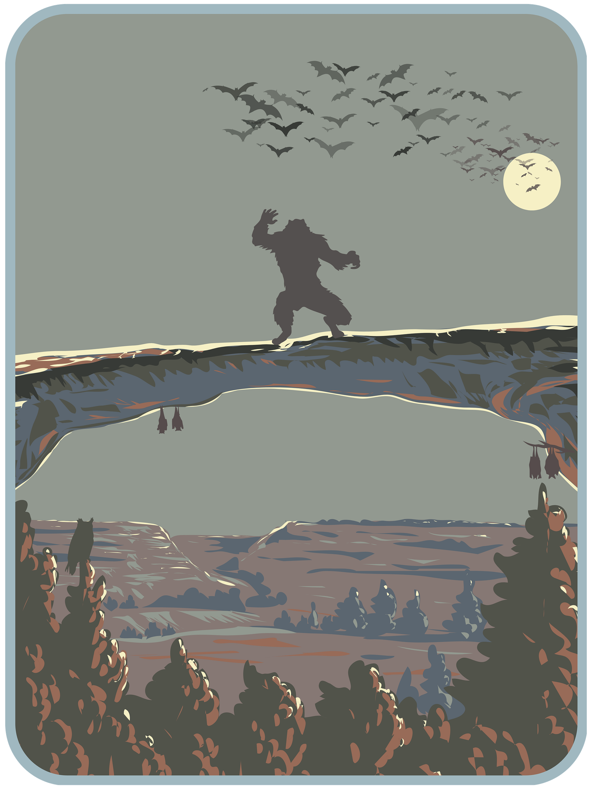 Skinwalker Moon White Mug product image (2)