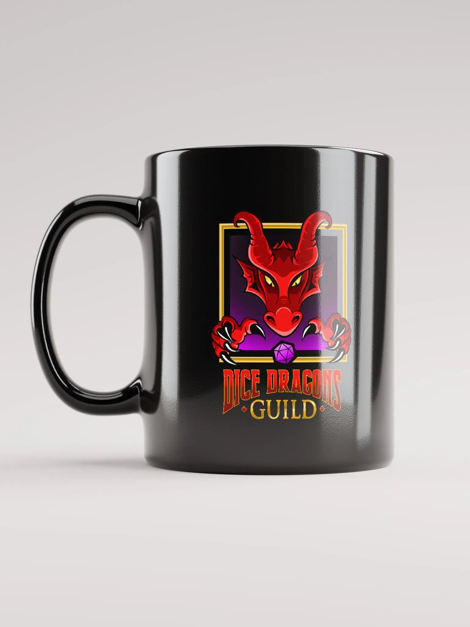 Dice Dragons Guild Black Mug product image (12)