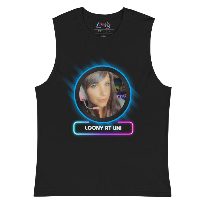 Loony Avatar Muscle Tank (purple wall square background) product image (2)