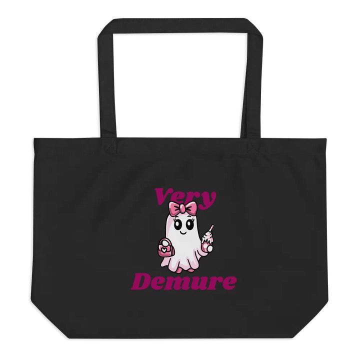 Very Demure Cute Ghost Organic Cotton Tote product image (1)