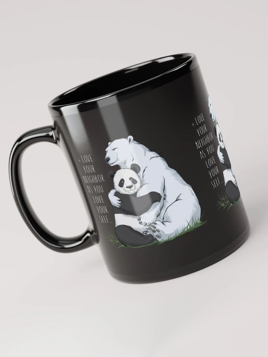 Black Love Your Neighbor Glossy Mug product image (5)