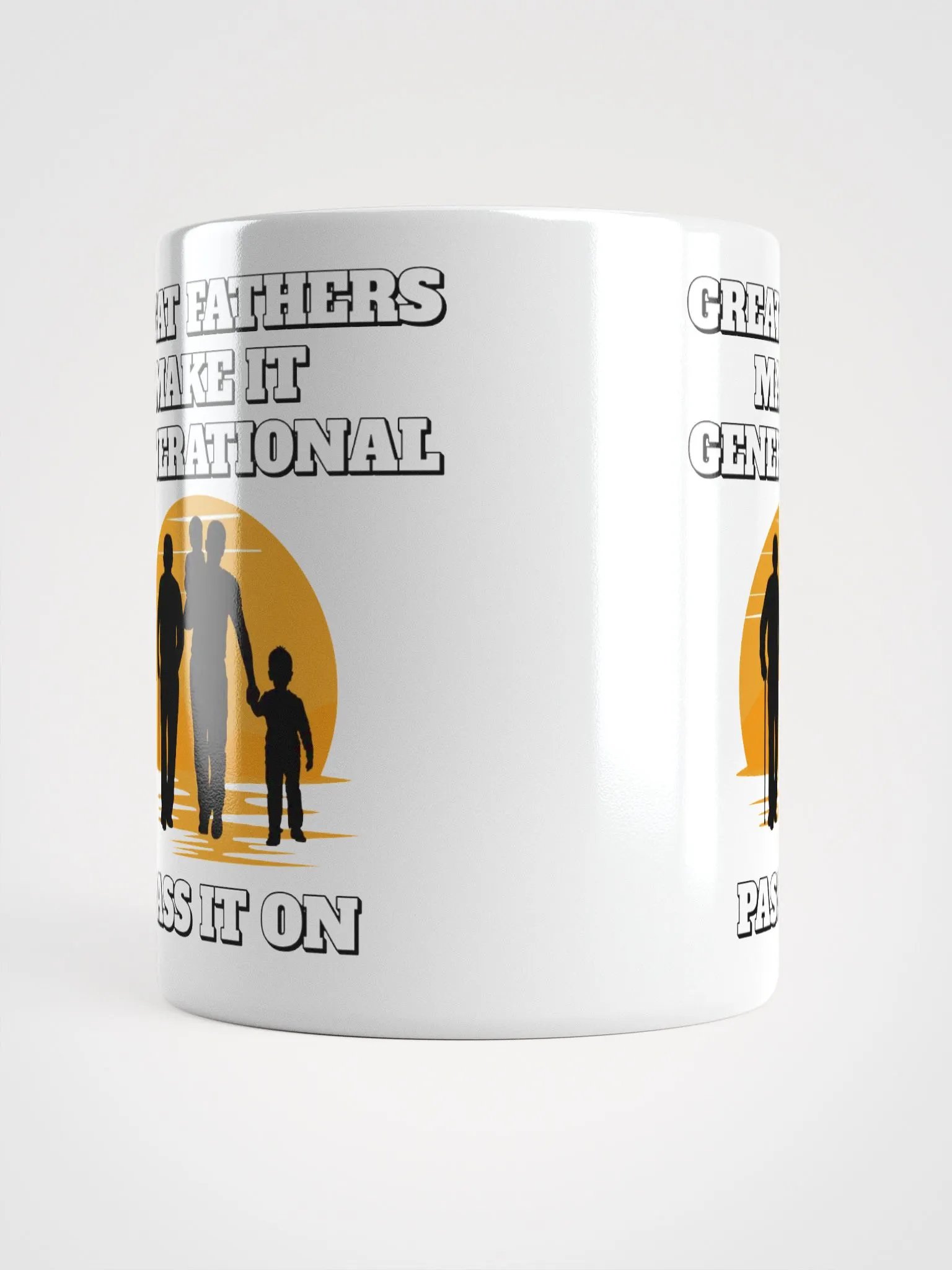 Great Fathers Make It Generational - Inspirational Dad White Mug product image (13)