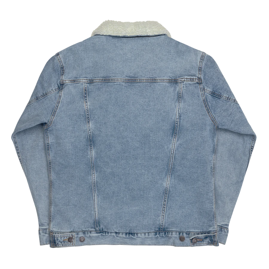 Embroidered IBVL Signature Unisex Sherpa Denim Jacket product image (5)