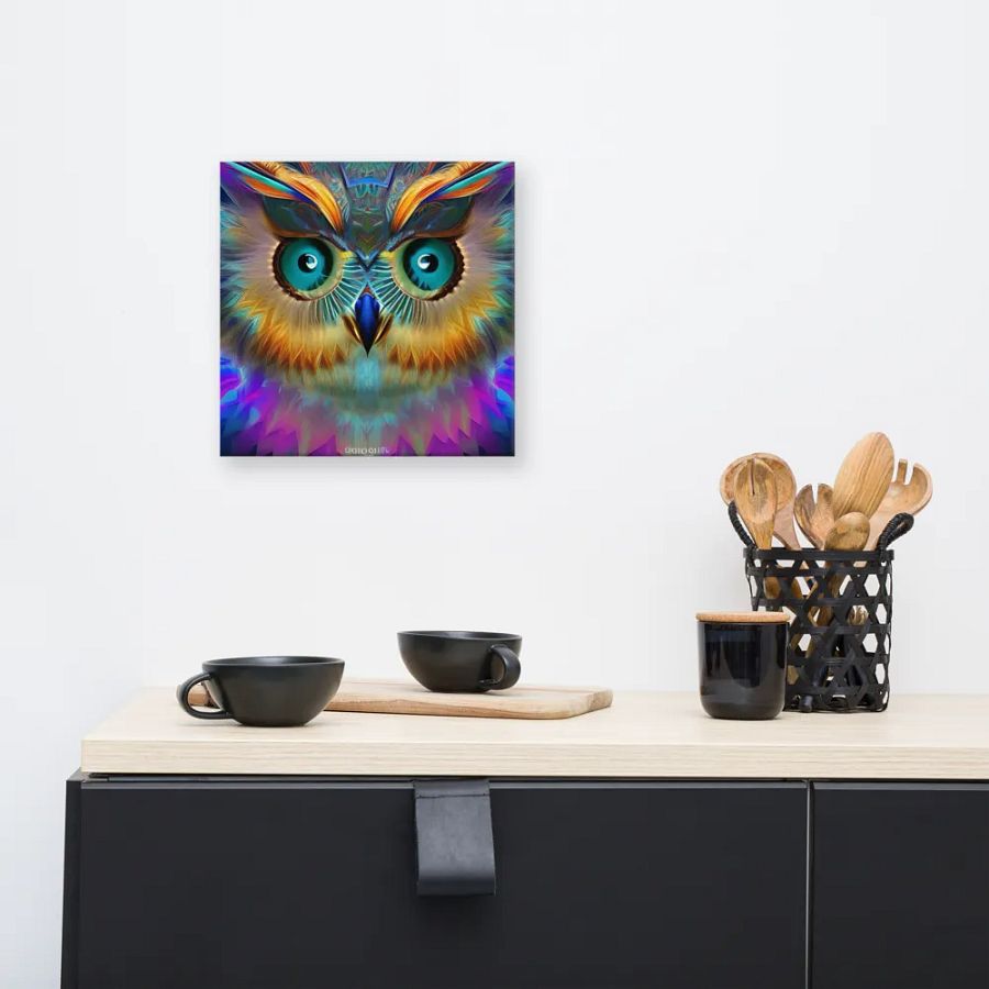 Fantasy Fractal Owl Art - v15 product image (8)