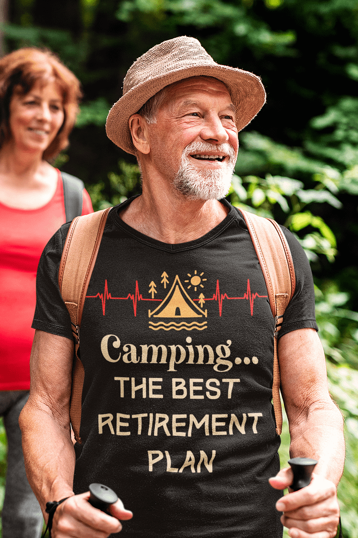Retire in Style Camping T-Shirt product image (2)