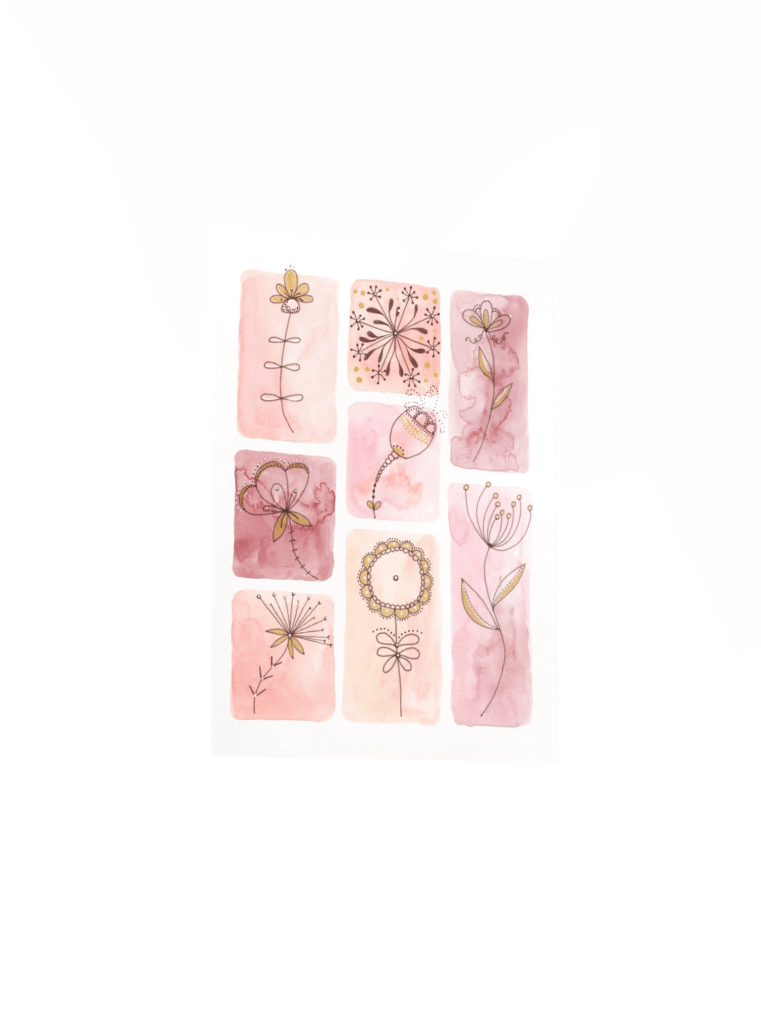 Whimsical Flower Doodle Poster 2 product image (25)