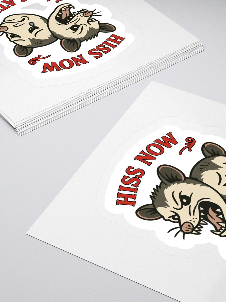 Hiss Now Cry Later Sticker product image (4)