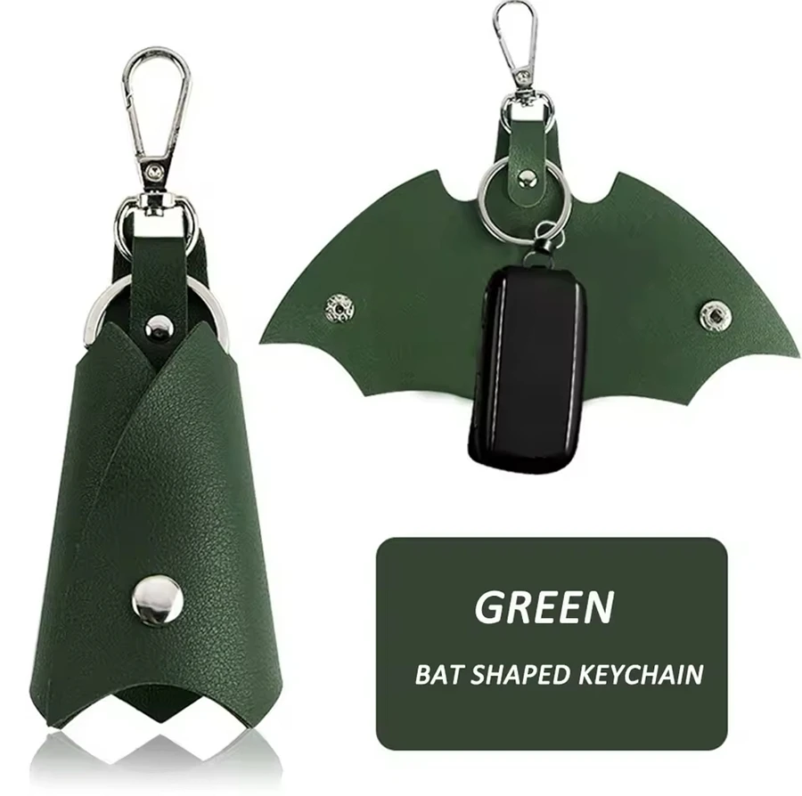 Batman Key cover Leather Keychain Unisex Key Holder Waist Bat Car Keys Keyrings Case product image (9)