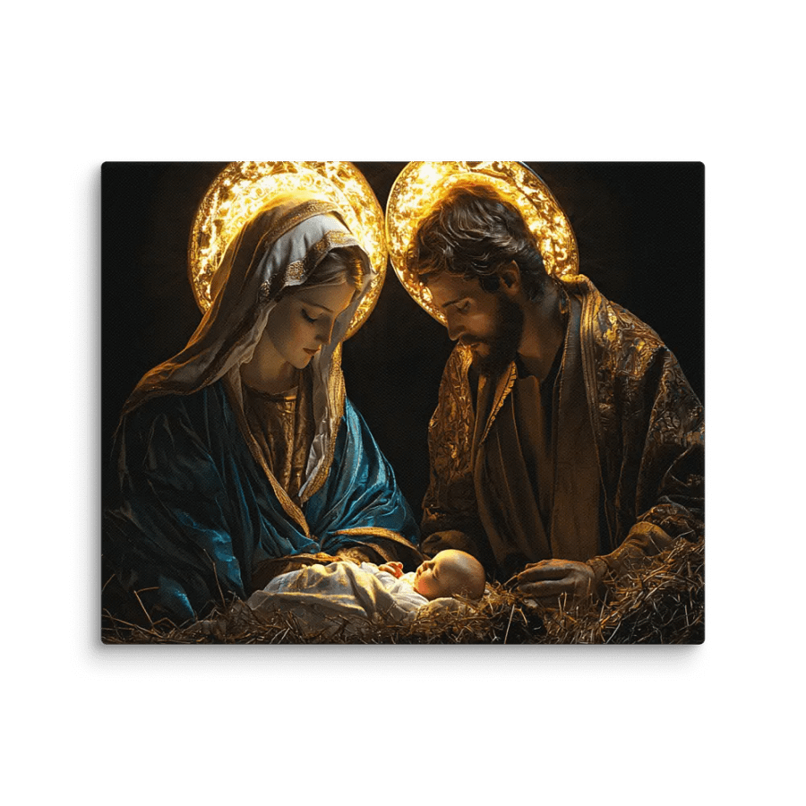 Holy Trinity Jesus, Mary, and Joseph - The Sacred Family of Faith Wall Art product image (2)