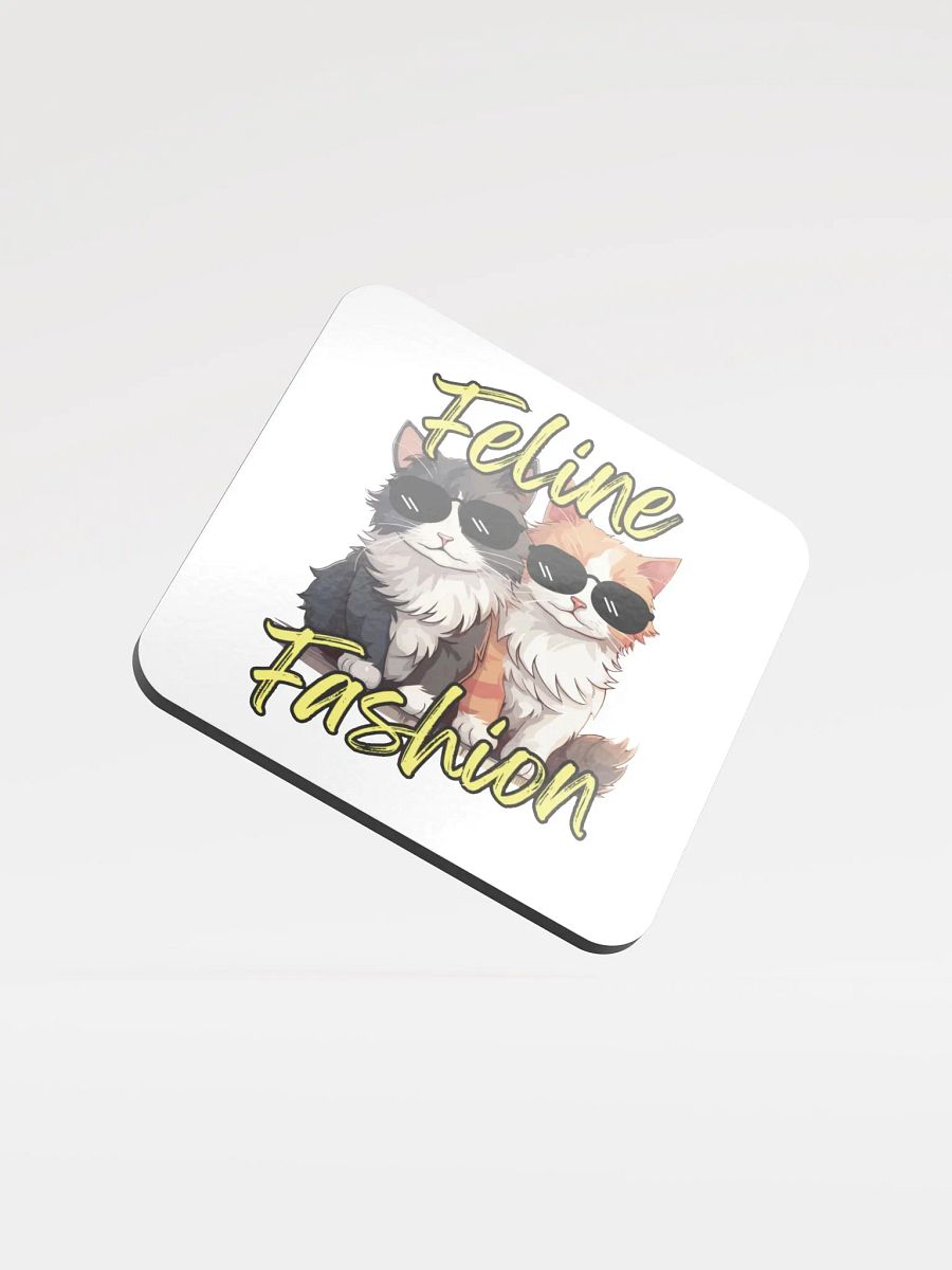 Feline Fashion Cool Cat Cork Coasters product image (1)