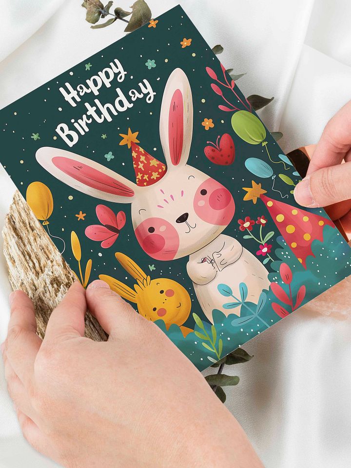 Adorable Bunny Birthday Card product image (1)