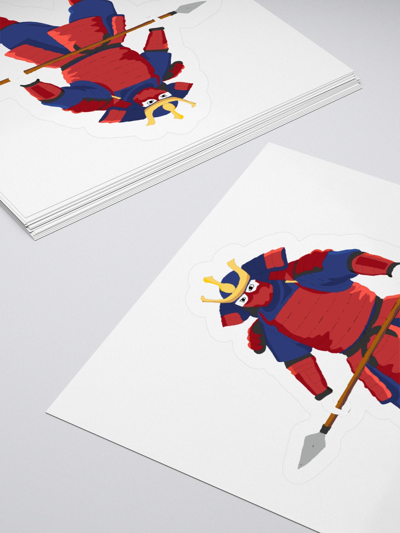 Samurai Wojak Funkmation Cartoon Colorful Style Sticker product image (10)