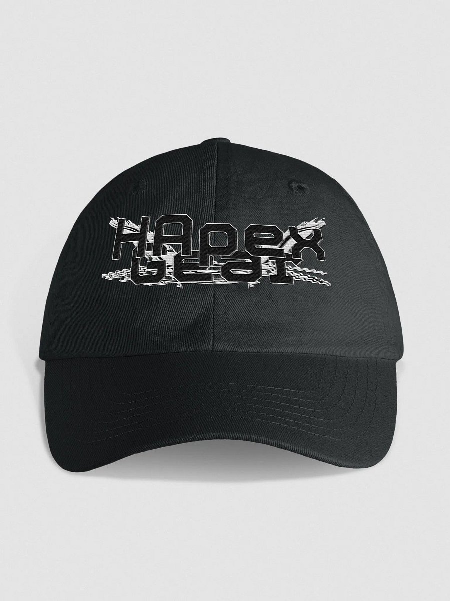 Youth Biowashed Dad Hat - Embroidered - Black HApex Gear Black Logo product image (1)
