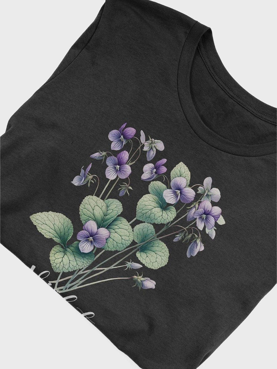 Violet Birth Month Flower Tee For February: Reflecting Virtue, Modesty, Humility: Perfect Gift For Her product image (4)