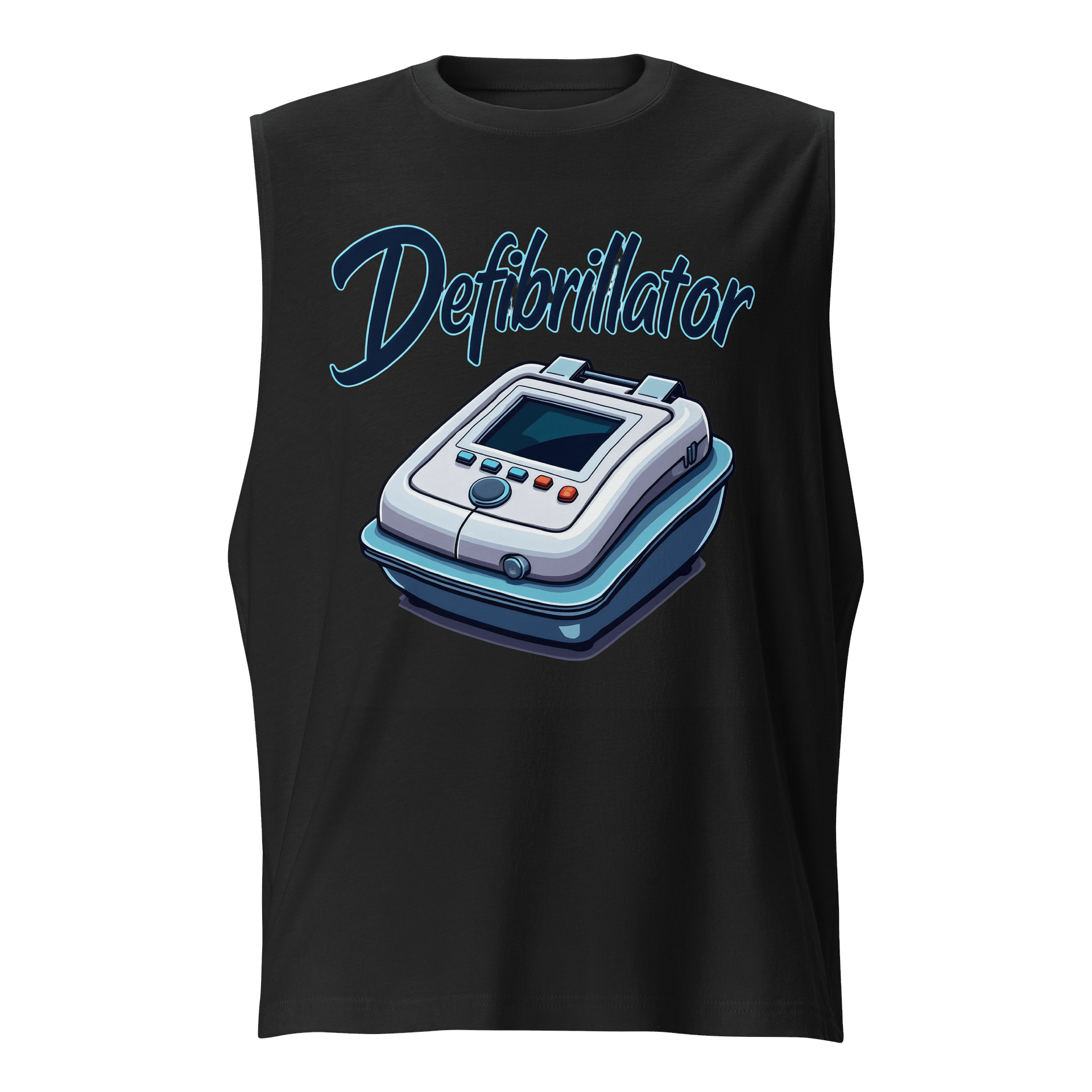 LifeShock Defibrillator Illustration Muscle Tank product image (1)