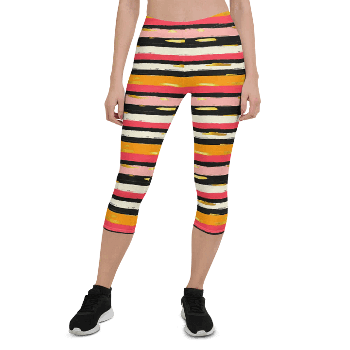 Stripes of Mental Health Capris product image (1)