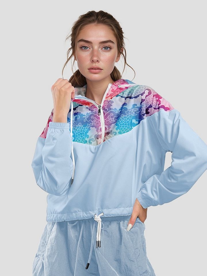 Pastel Incarnation Women's Cropped Windbreaker product image (1)