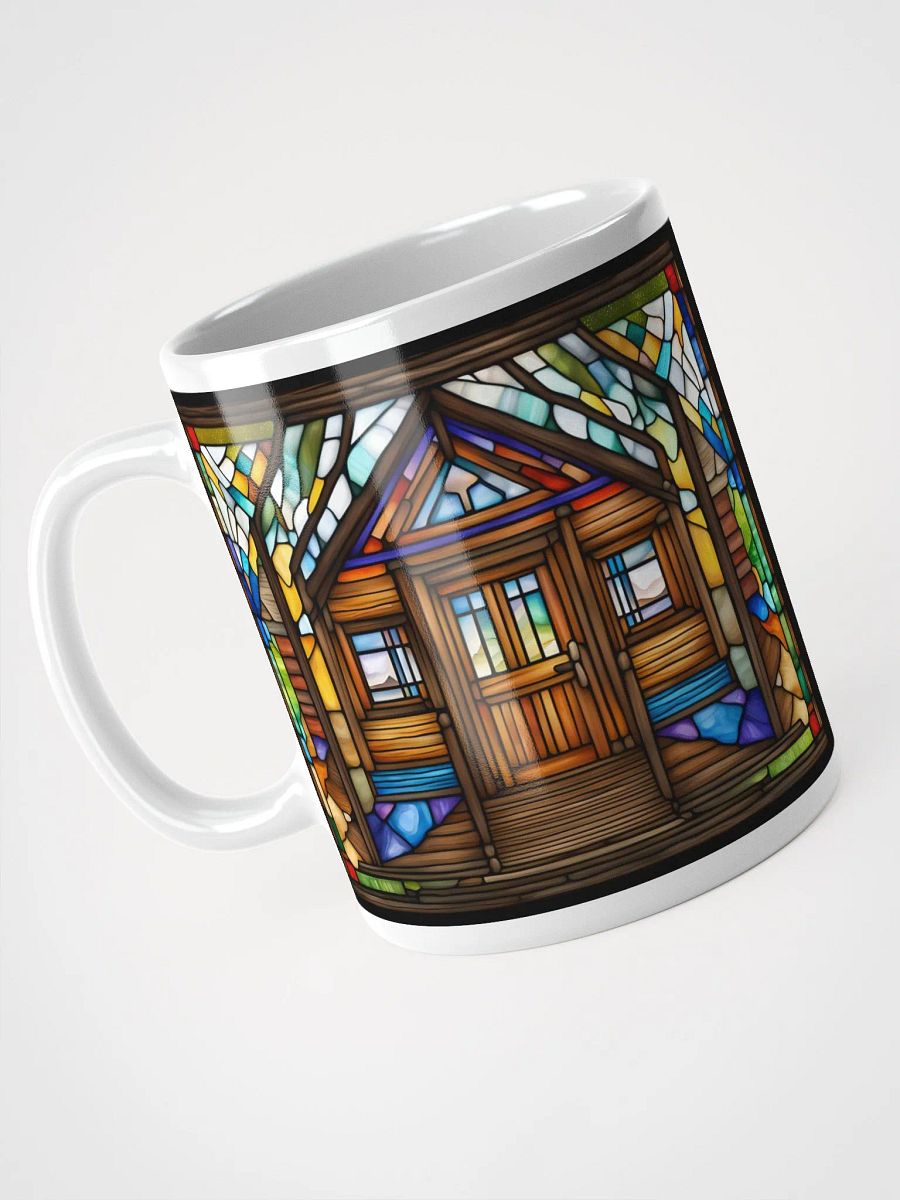 #001 Stained Glass Style Log Cabin Mug product image (6)